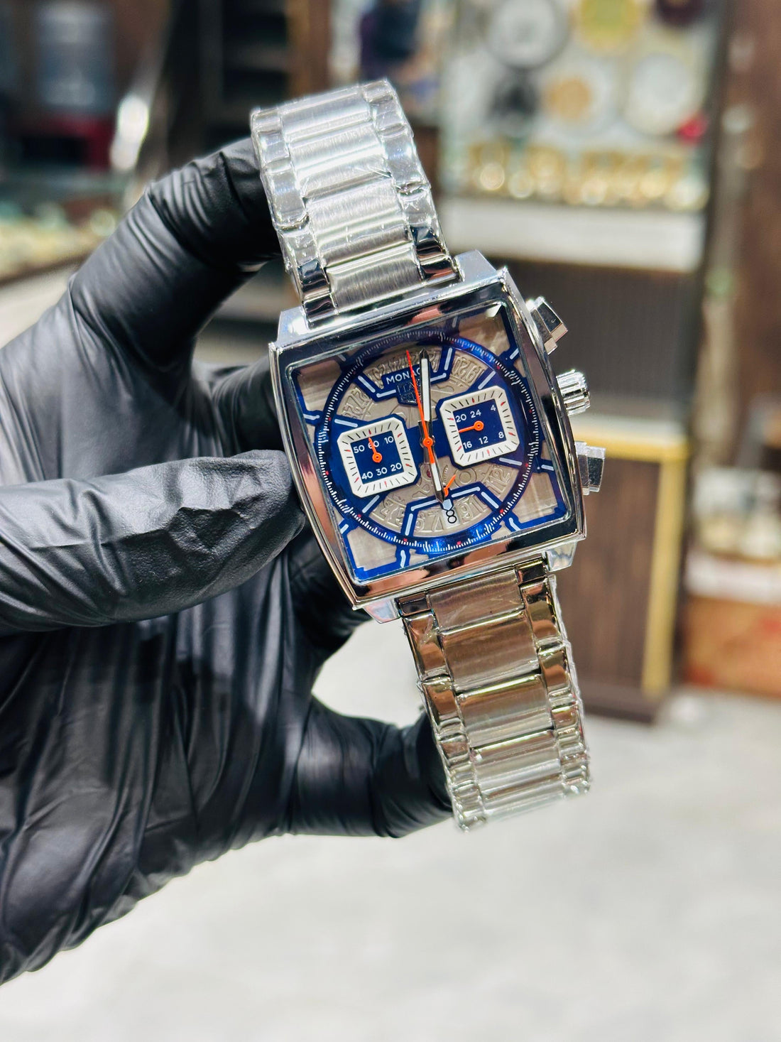 Tag Heuer Monaco A+ Quality Premium Quality 1 Year Warranty Cronograph Warking
