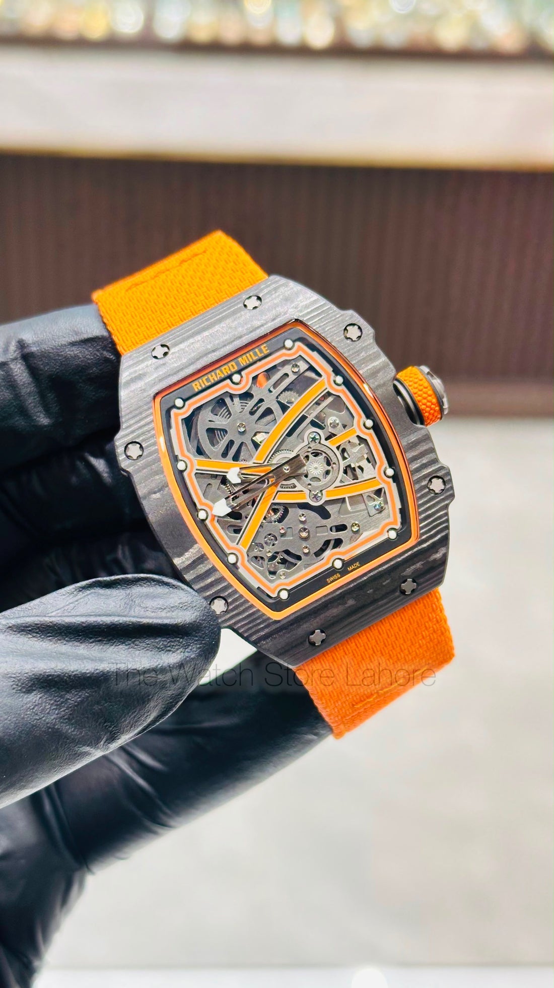 Richard Mille 76-02 carbon case super Clone swiss Grade Sapphire Glass 1 year warranty