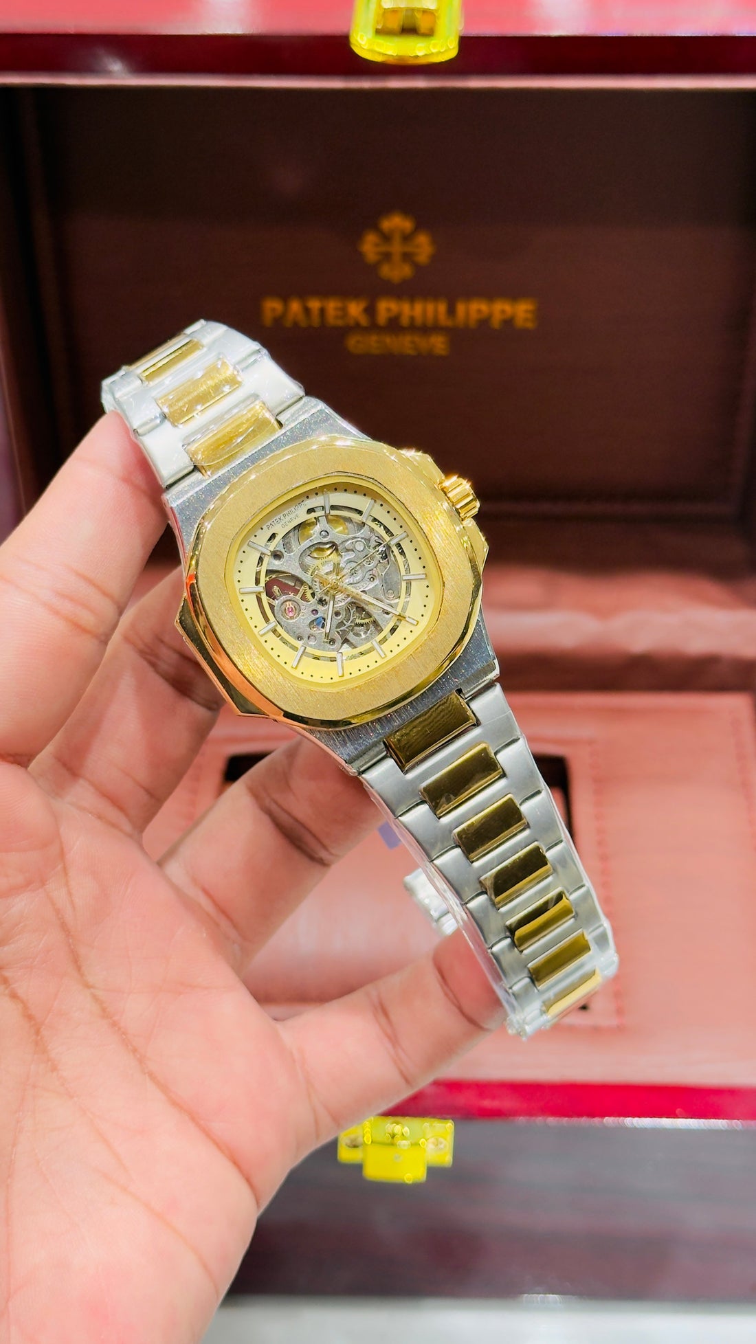 P.P Skeleton A+ Quality Automatic 1 Year Warranty Sapphire Glass