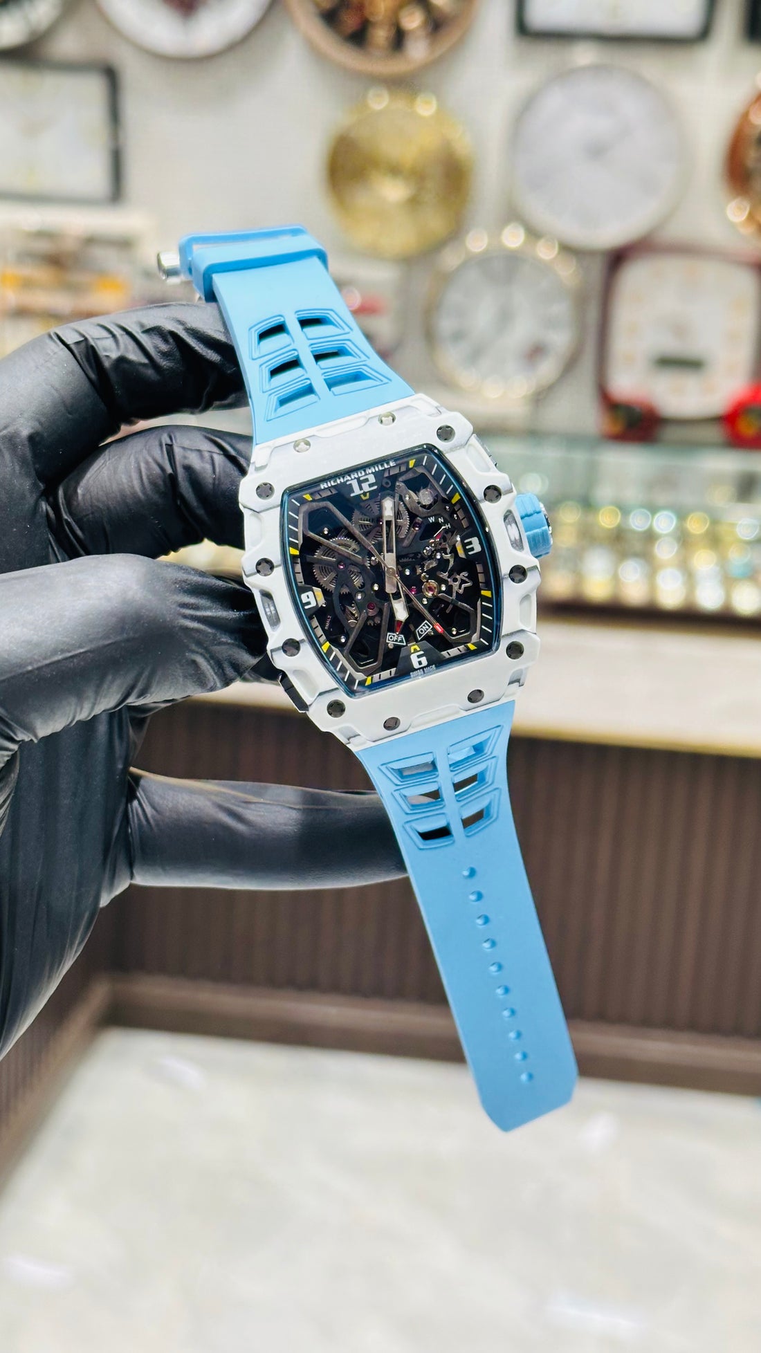Richard Mille 35-03 super Clone swiss Grade Sapphire Glass 1 year warranty