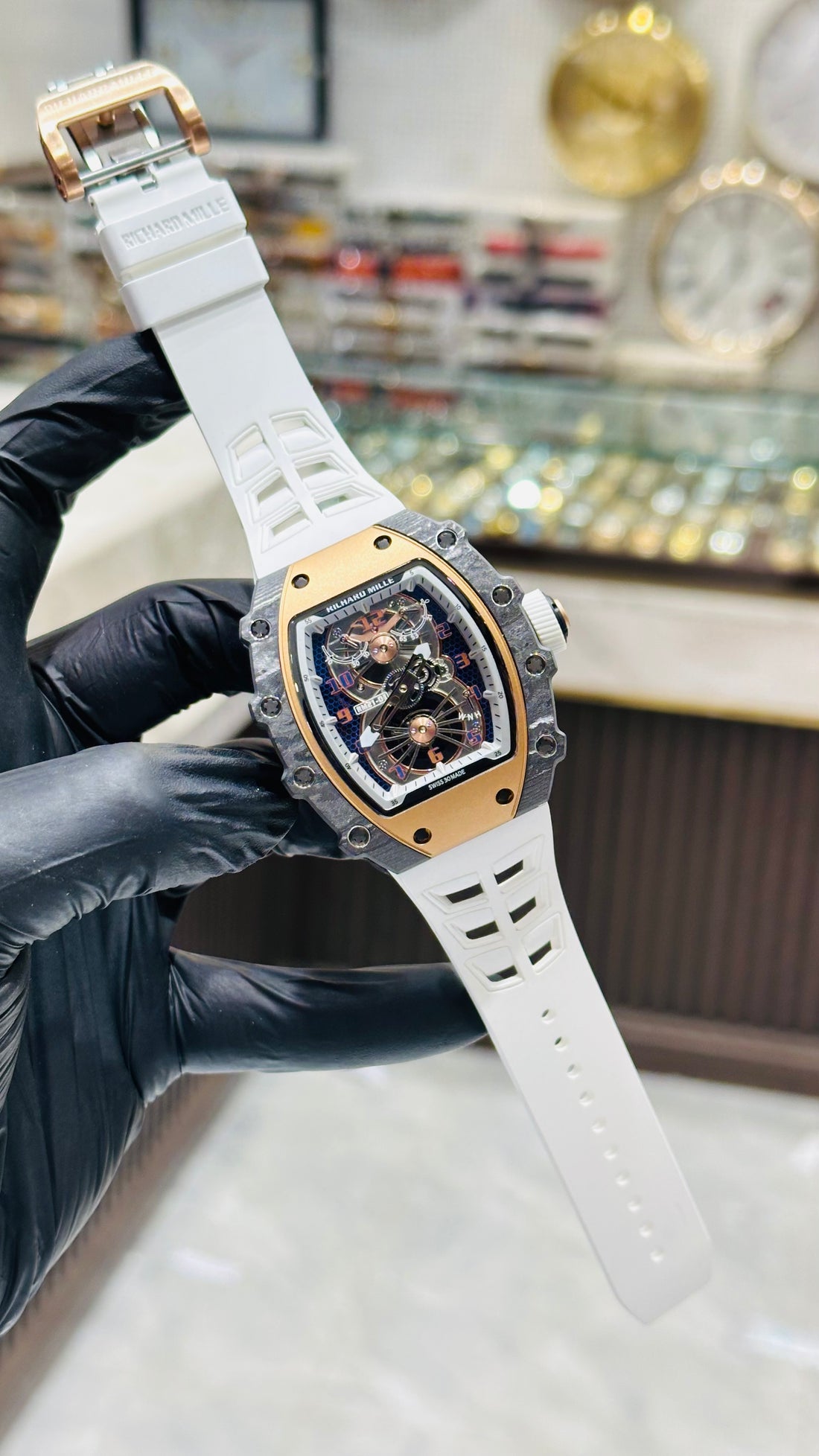 Richard Mille 21-02 super Clone swiss Grade Sapphire Glass 1 year warranty